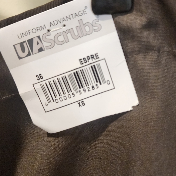 Uniforn Advantige Brown Scrub Pants Size XS NWT - Picture 10 of 11